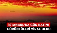 İstanbul’da gün batımı görüntüleri viral oldu