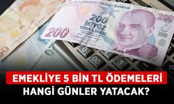 Emekliye 5 bin TL ödemeleri hangi günler yatacak? Emekli ikramiyesi 5 bin TL saat kaçta yatacak?