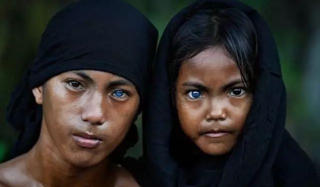 İnsanların tamamı mavi gözlü! Yer: Endonezya’nın Buton kabilesi…