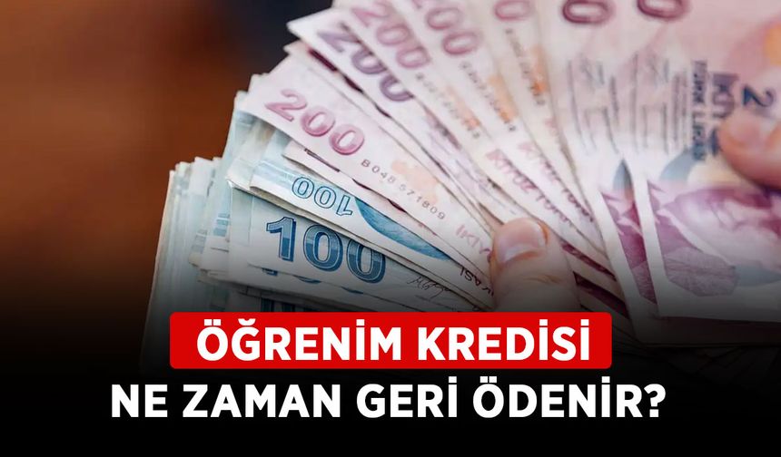 Öğrenim kredisi ne zaman geri ödenir? KYK kredi geri ödemesinde faiz var mı?