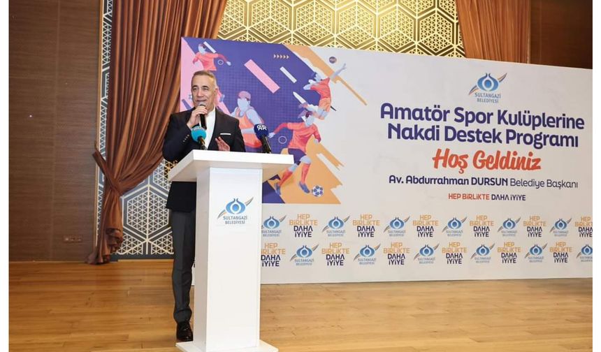 Sultangazi Belediye’sinden Amatör Spor Kulüplerine 2 milyon TL nakdi destek