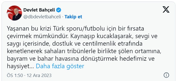 Bahçeli'nin Ankaragücü- Çaykur Rizespor maçına yaptığı açıklama-1